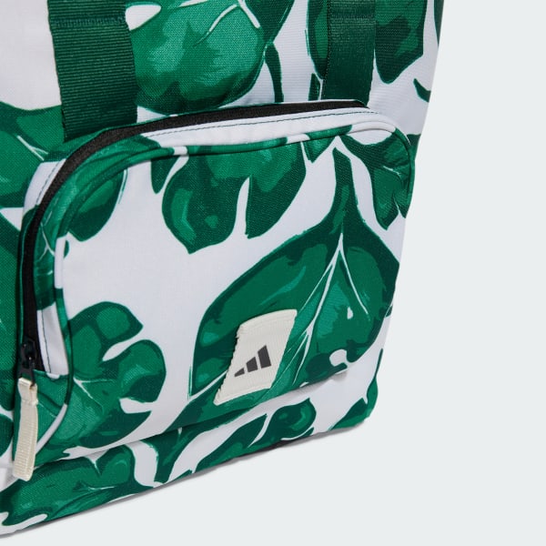 Grey Leaf Print Tote