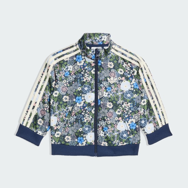 สีน้ำเงิน แทรคสูท Firebird x Liberty London สำหรับเด็ก