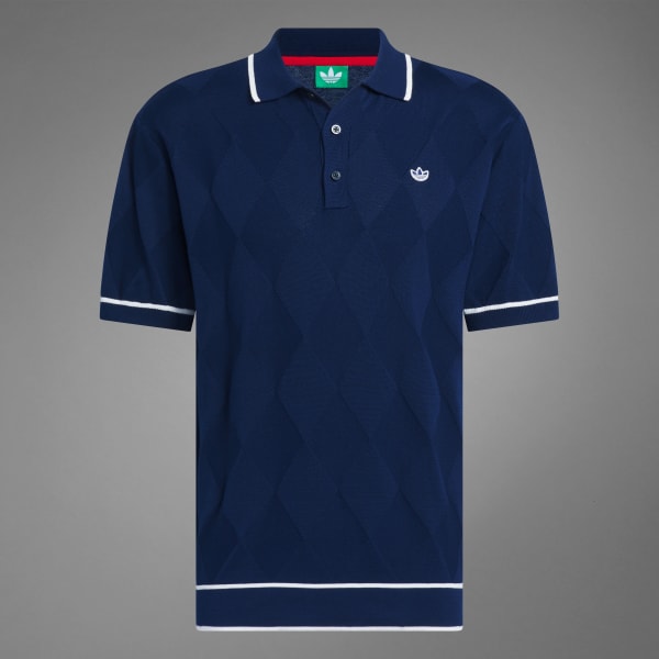 Adidas Originals Argyle Knit Polo Shirt BUY IN MIDDLE EAST