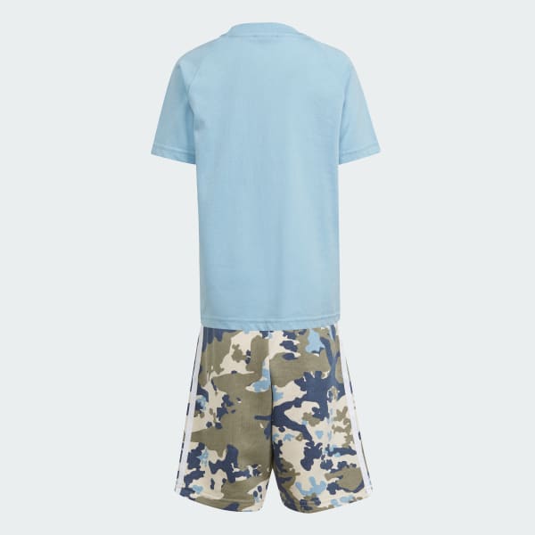 Adidas blue camo shorts on sale