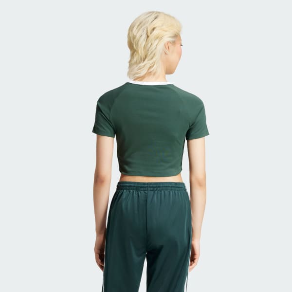 mau-xanh-la Áo Baby Tee 3 Sọc