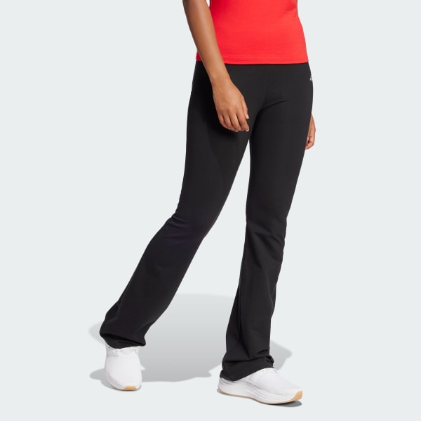 Nero Leggings Essentials Small Logo Flared