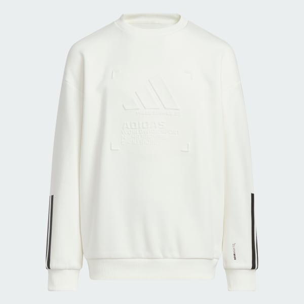 White 스포츠웨어 웜 니트 크루 키즈