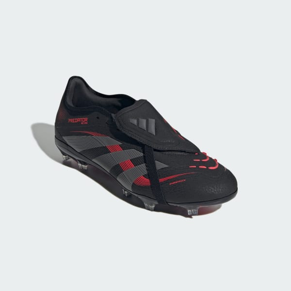 Schwarz Predator Pro Fold-Over Tongue FG Fußballschuh
