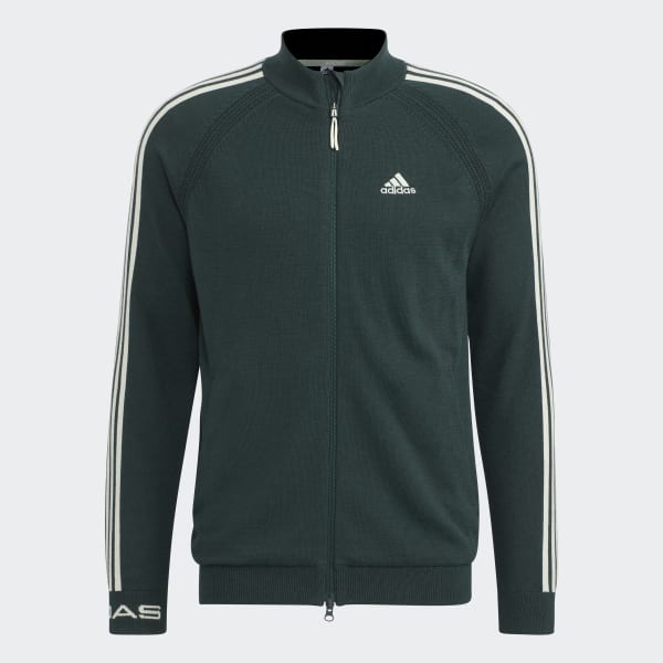 Green 3-Stripes Long Sleeve Sweater KO710