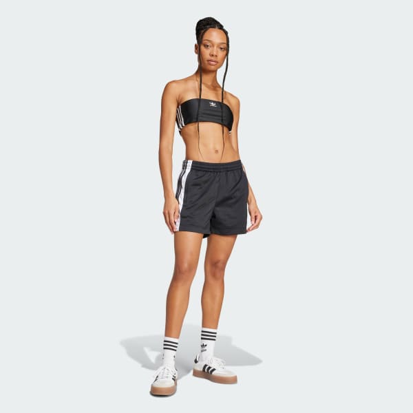 Black 3-Stripes Tube Long-Sleeve Top
