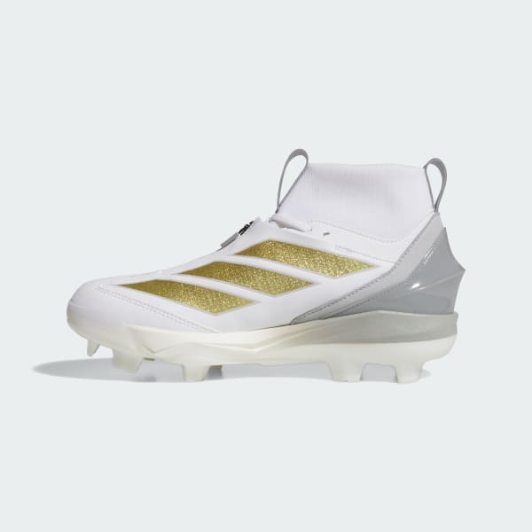 Adizero Impact Cleats　WHT/GLD　26.5㎝　V Shop White Mens Adizero Impact Football Cleats – Shoebacca