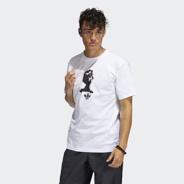 Blanco Camiseta Dill Manga Corta Estampada (Género Neutro) JDX36