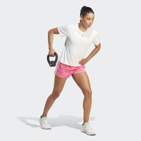 Rosado Shorts Tejidos Pacer 3 Tiras