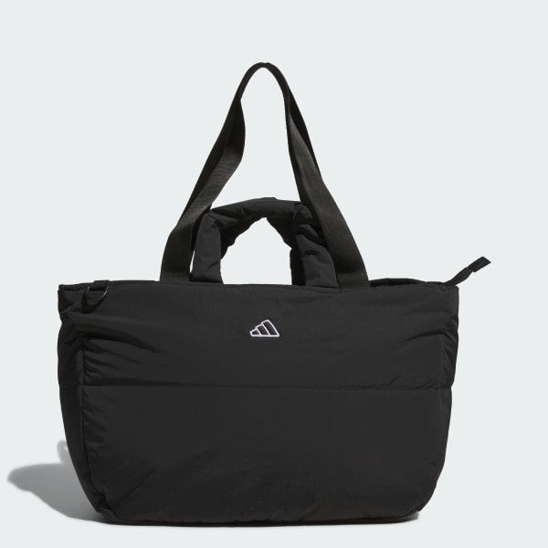 新品未使用　アディダス　adidas 黒 ナイロン トートバッグ　ゴルフ adidas トートバッグ マルチカラードBOSプリント ラウンドバッグ