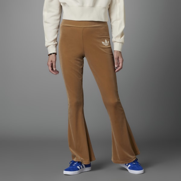 Dark Brown Cord High Waist Flared Trousers | New Look