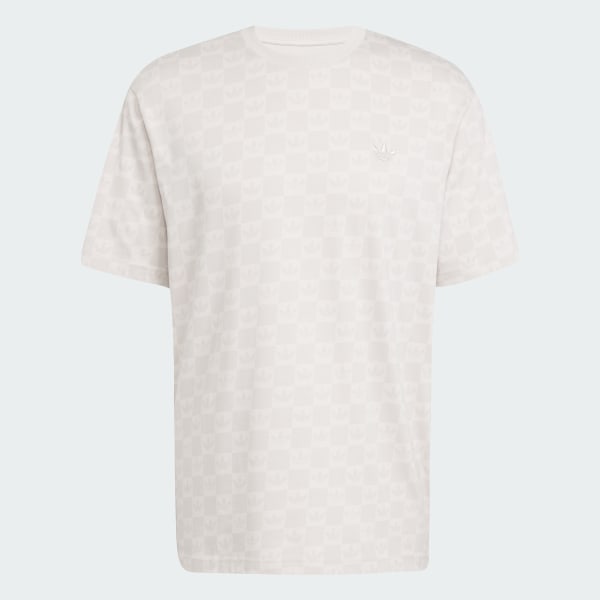 Beige Remera Monogram de corte holgado