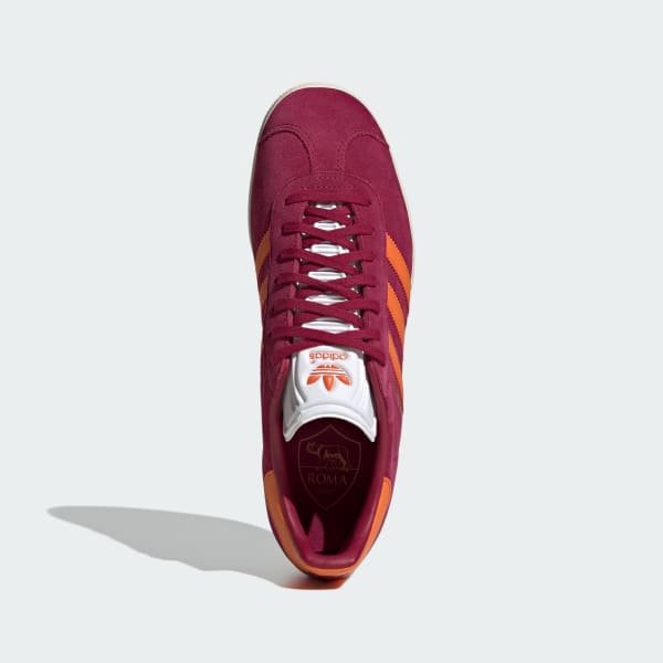 สีแดงเบอร์กันดี รองเท้า adidas AS Roma Bring Back Gazelle