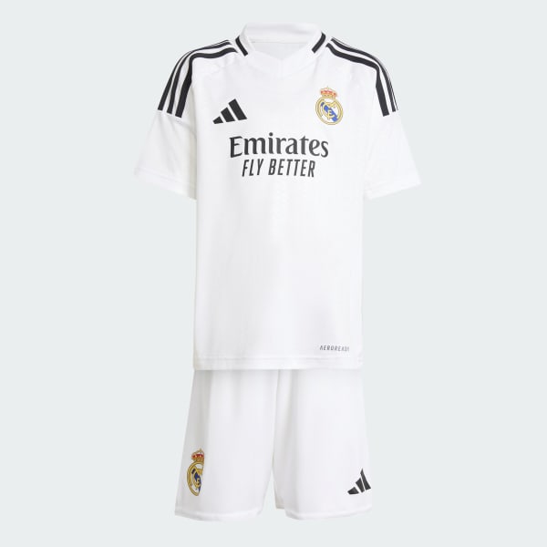 Vit Real Madrid 24/25 Hemmaställ Mini Barn