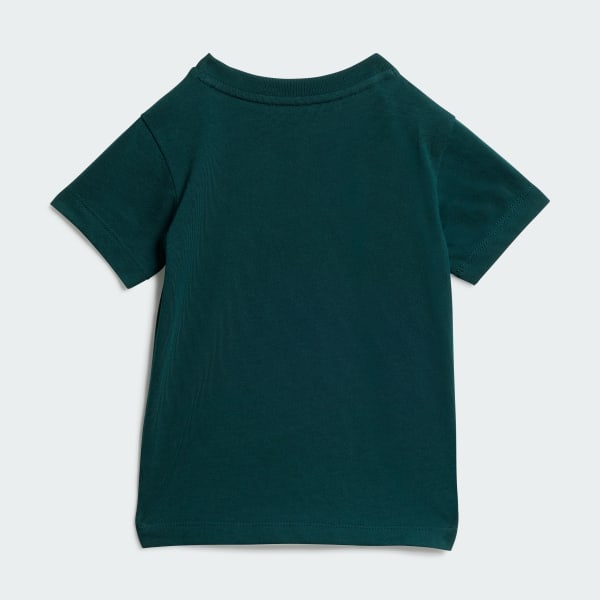 Green Shorts Tee Set Kids