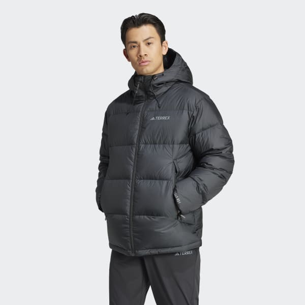  ブラック ダウンジャケット 撥水加工100％フェザーダウンジャケット - ブラック | ZARA