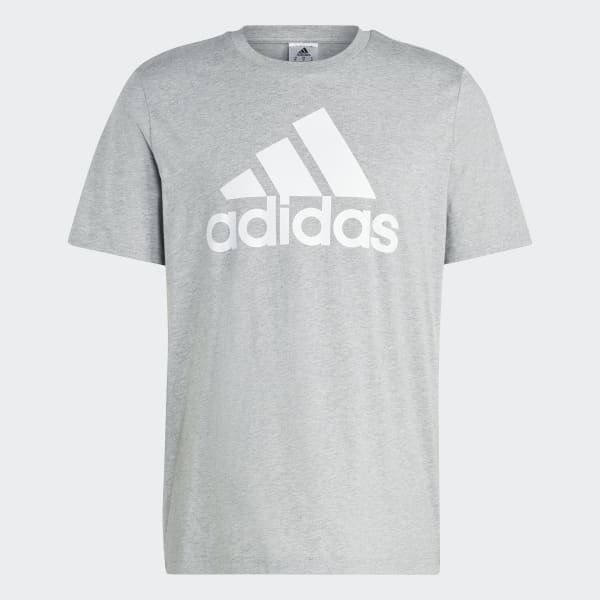 Grau Essentials Single Jersey Big Logo T-Shirt