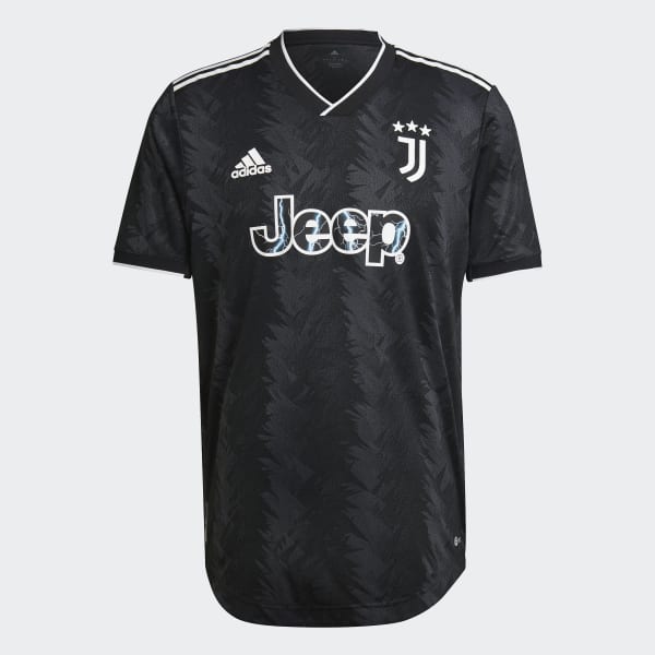 zwart Juventus 22/23 Authentiek Uitshirt