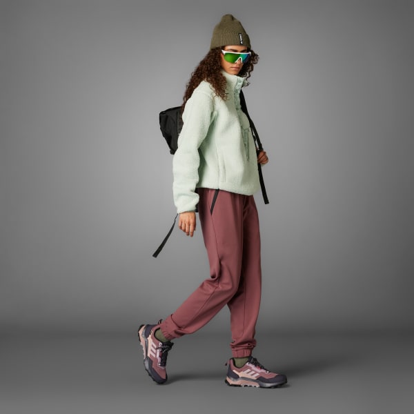 Groen Terrex Xploric High Pile Fleece Pullover Sweatshirt