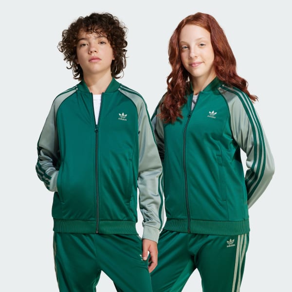 Green Adicolor SST Track Top Kids