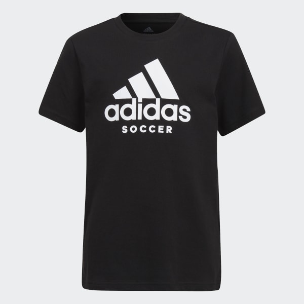 Black Soccer Logo Tee BU374