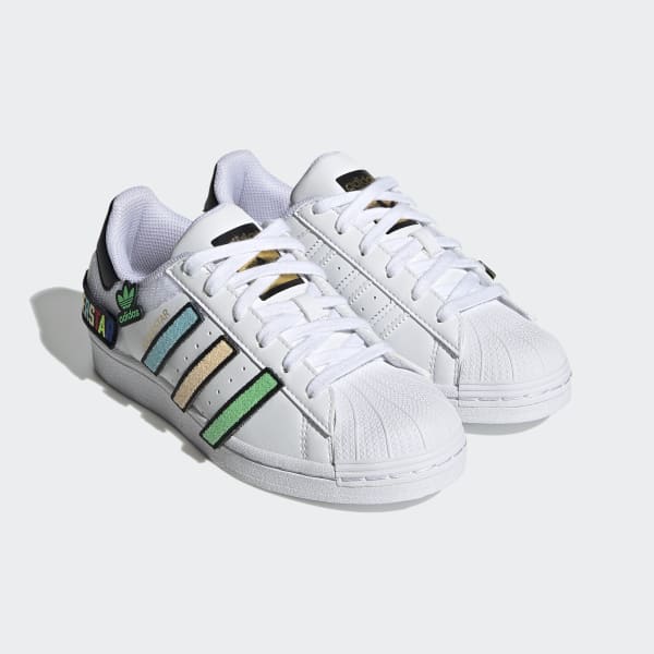 White Superstar Shoes LSN54