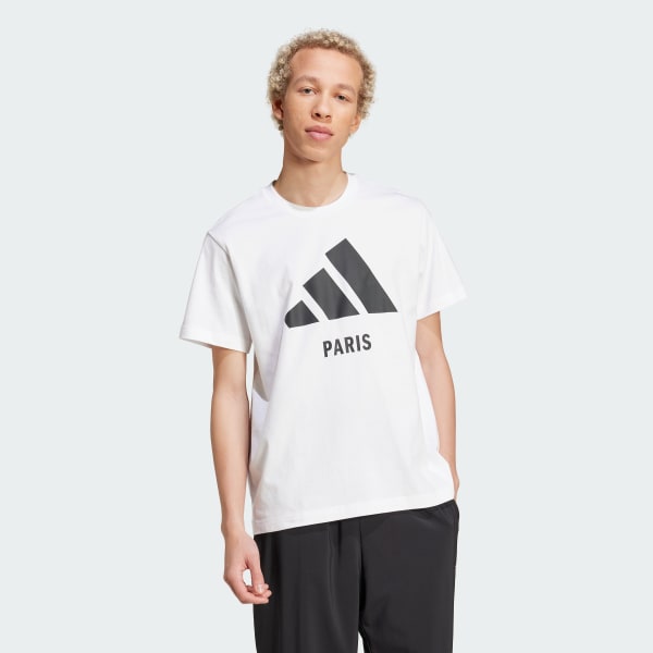 Hvit Paris T-Shirt