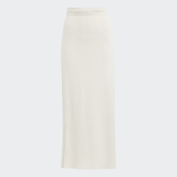 Λευκό Blue Version Knit Long Skirt