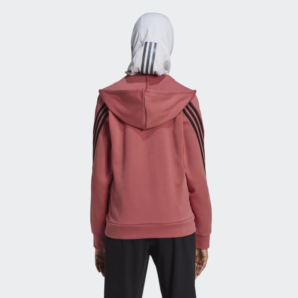 cervená Sportovní top adidas Sportswear Future Icons 3-Stripes Hooded V0687