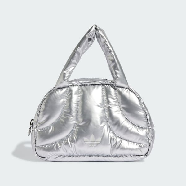 Silver 메탈릭 미니 볼링 백 