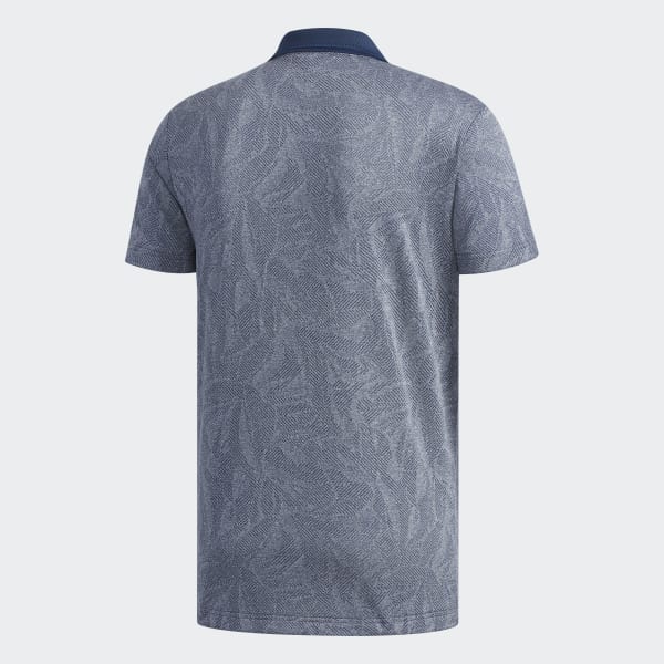 Blue Jacquard Polo Shirt