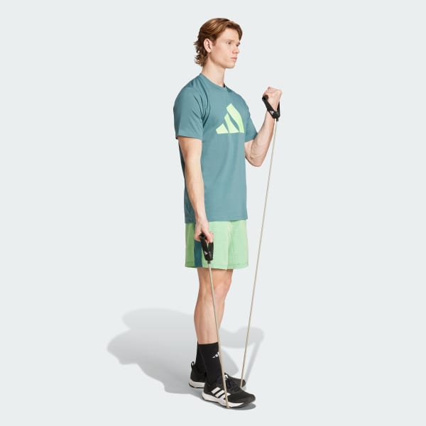 Green Train Essentials Feelready Logo Training Tee