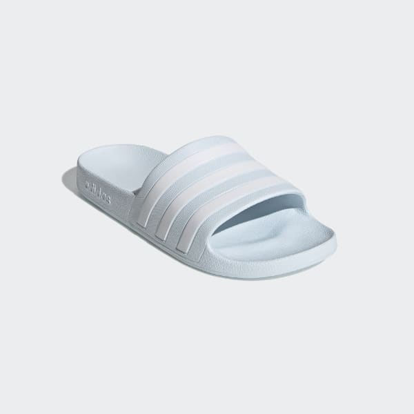 adidas aqua slides white