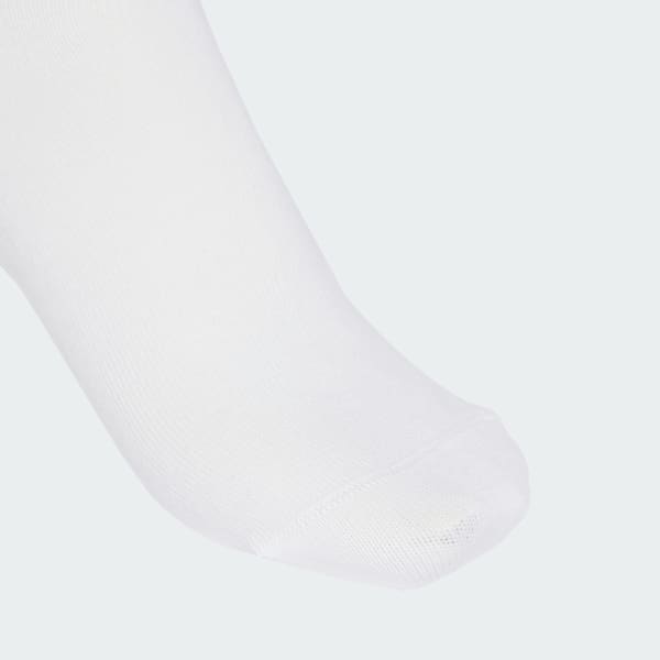 Branco Meias de Cano Médio 3-Stripes – 3 Pares