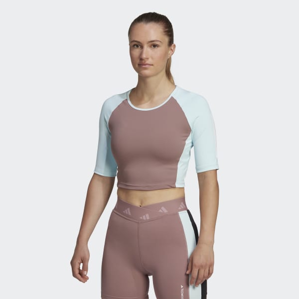 Violet T-shirt Hyperglam Training Crop BVR37