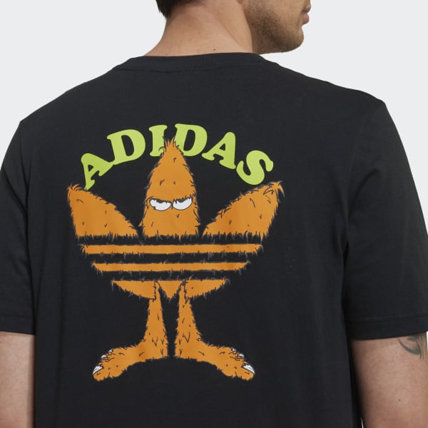 Negro Camiseta Fun Estampada DK586