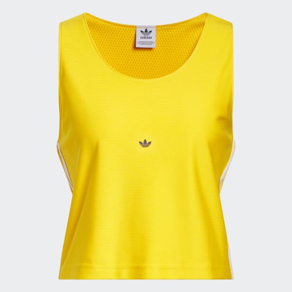 Adidas yellow top tank top