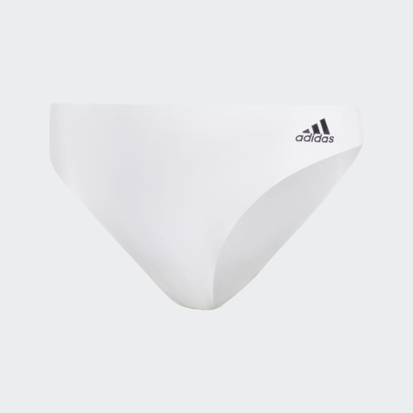 adidas Women's Micro-Stretch Seamless Thong Panties, Singles, White, Small  : : Clothing, Shoes & Accessories