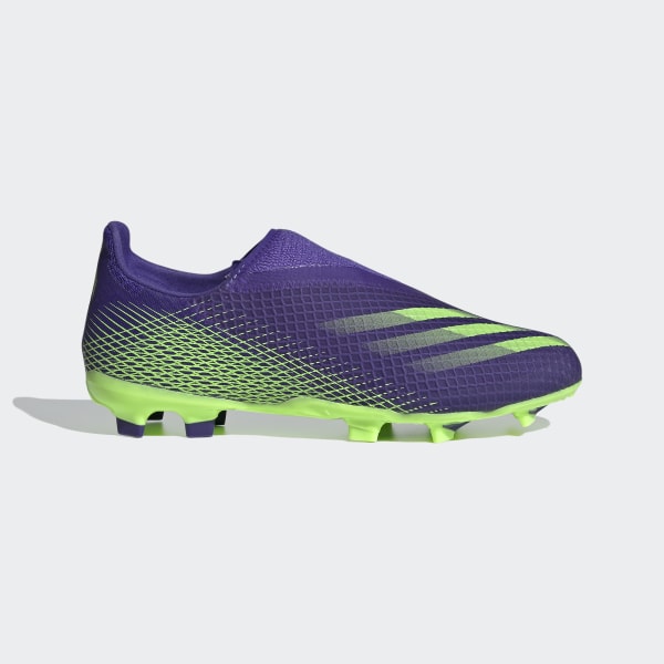 green laceless adidas boots
