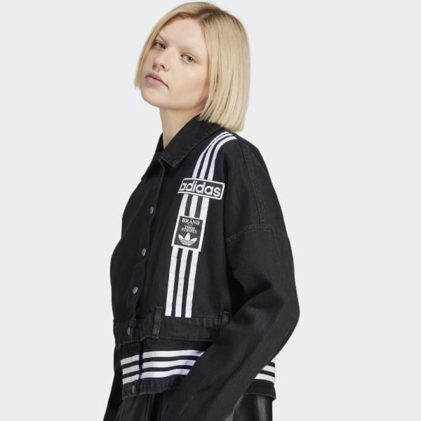 新作　adidas ジャケットアイボリー デニム2-IN-1トラックトップ 希少2XL⭐️adidasアディブレイク デニム2-IN-1 トラックトップ 白