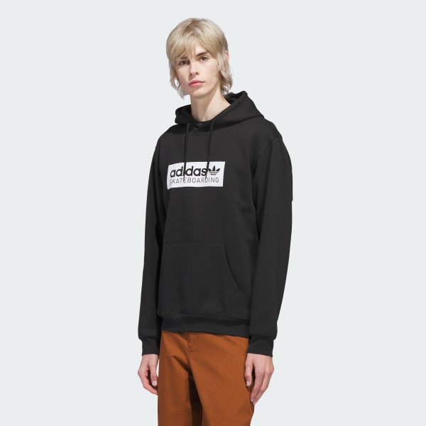 Negro SUDADERA CON CAPUCHA SKATEBOARDING LOGO