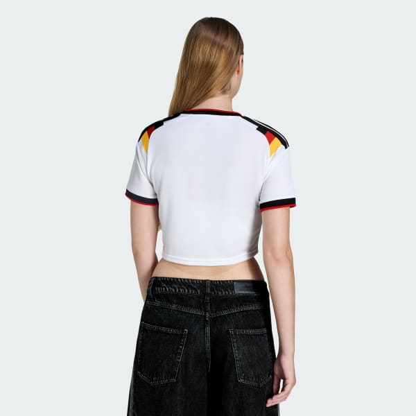adidas Germany 26 Home Cropped Jersey - White | Free Shipping with