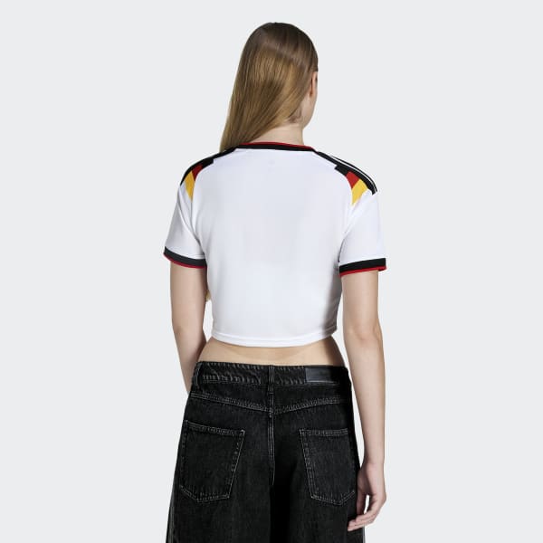 adidas Germany 26 Home Cropped Jersey - White | Free Shipping with