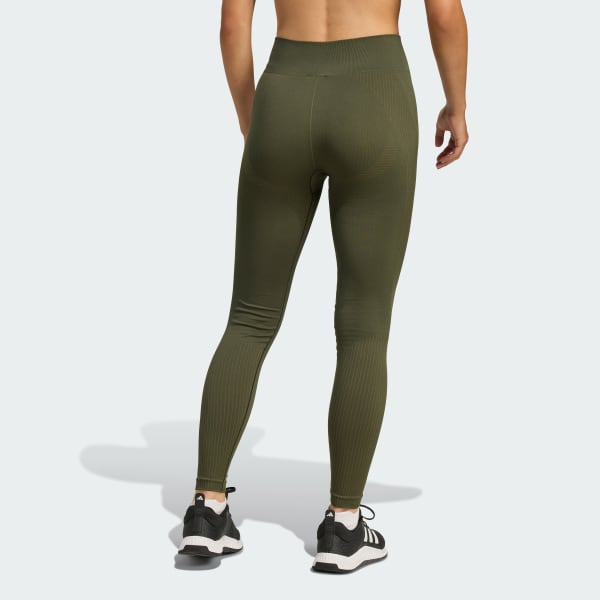 Verde Leggings in maglia a tutta lunghezza
