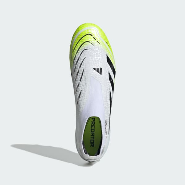 Hvid Predator Elite Laceless Artificial Grass støvler