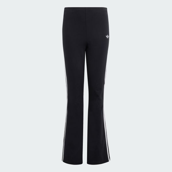 Black 3 STRIPES FLARED LEGGINGS