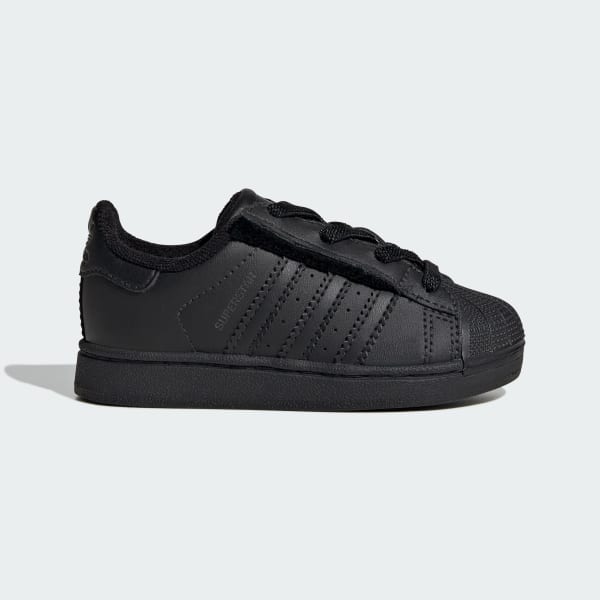noir Chaussure lacets élastiques SUPERSTAR II Enfants