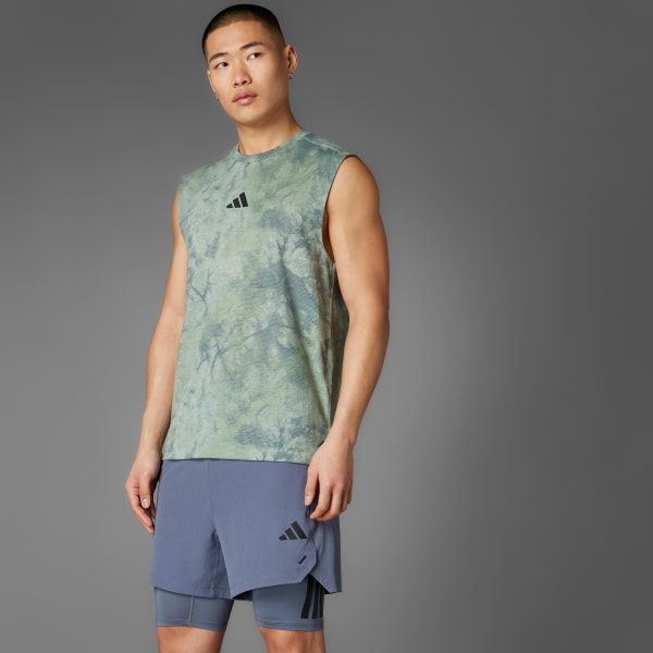 Grau Power Graphic Tanktop