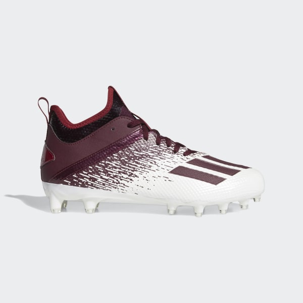 adidas football cleats maroon and white