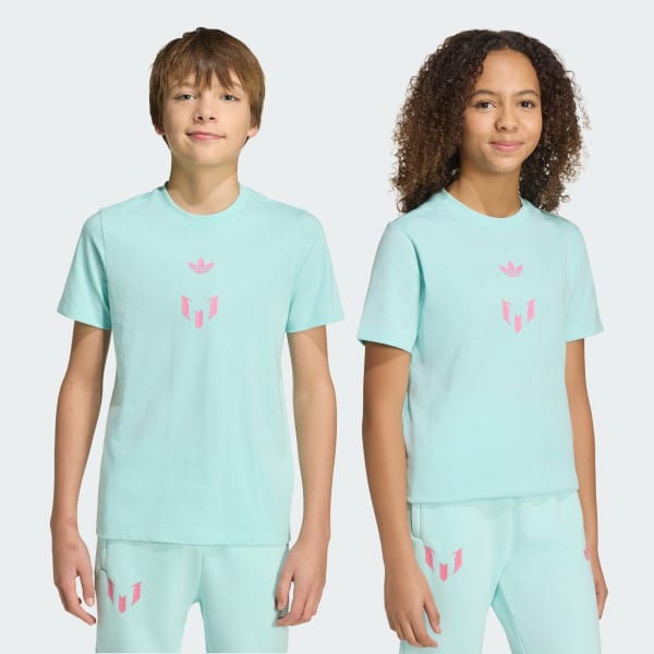 Turquesa T-shirt Messi – Criança